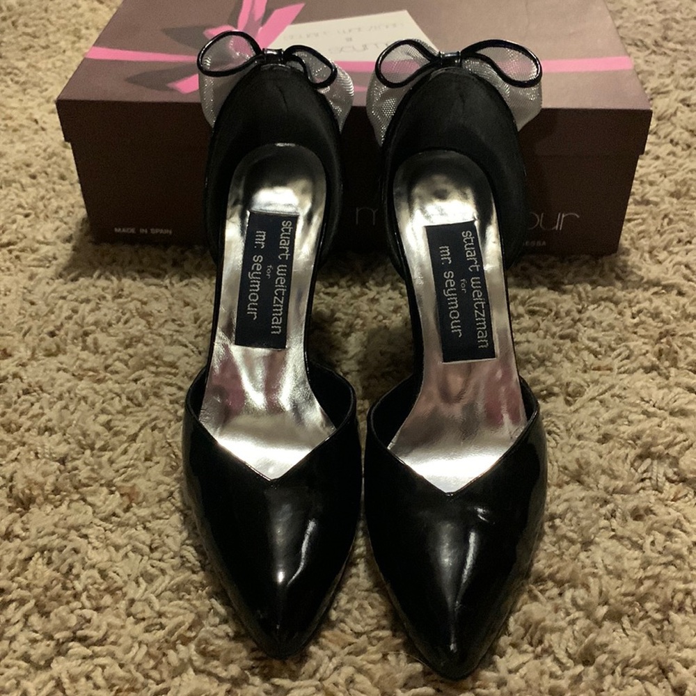 Stuart Weitzman for Mr. Seymour Bow Heels